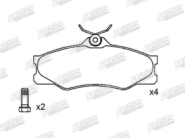 Bremsbelagsatz, Scheibenbremse Brake Pad Set:251 698 151 F