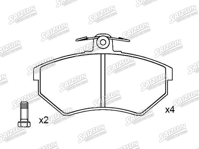 Bremsbelagsatz, Scheibenbremse Brake Pad Set:357 698 151 A