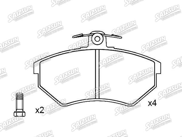 Bremsbelagsatz, Scheibenbremse Brake Pad Set:357 698 151 B