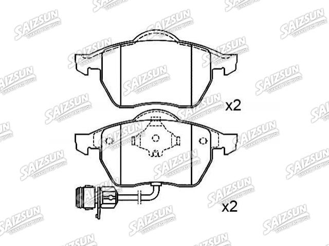 Bremsbelagsatz, Scheibenbremse Brake Pad Set:4A0 698 151