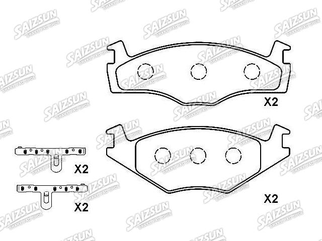 Bremsbelagsatz, Scheibenbremse Brake Pad Set:867 698 151