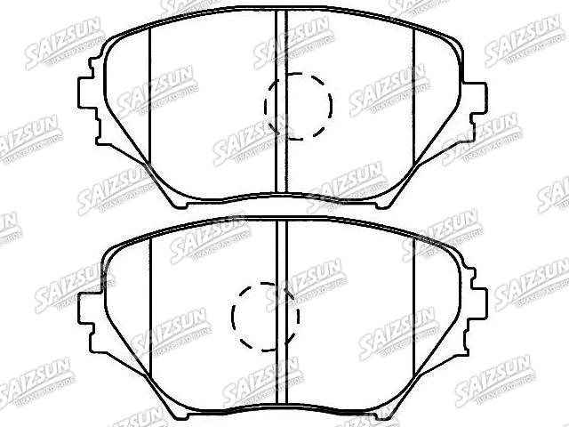 Bremsbelagsatz, Scheibenbremse Brake Pad Set:04465-42080