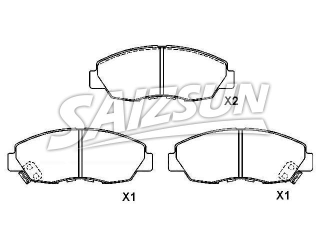 Bremsbelagsatz, Scheibenbremse Brake Pad Set:45022-SM4-A00