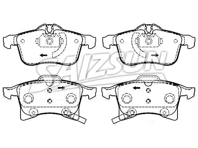 Bremsbelagsatz, Scheibenbremse Brake Pad Set:16 05 080