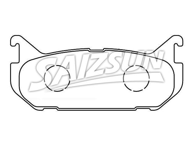 Bremsbelagsatz, Scheibenbremse Brake Pad Set:G5Y6-26-43Z