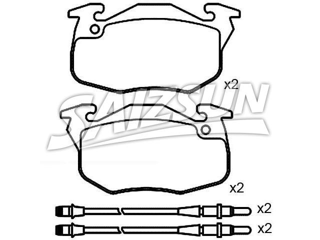 Bremsbelagsatz, Scheibenbremse Brake Pad Set:95 659 616
