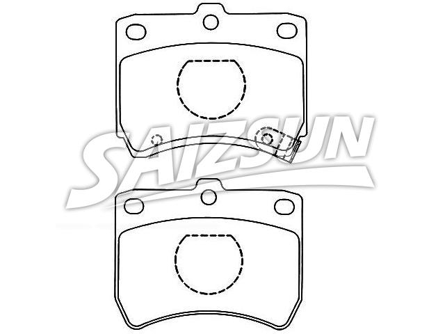 Bremsbelagsatz, Scheibenbremse Brake Pad Set:KK150-33-23Z