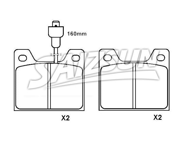 Bremsbelagsatz, Scheibenbremse Brake Pad Set:4245.34