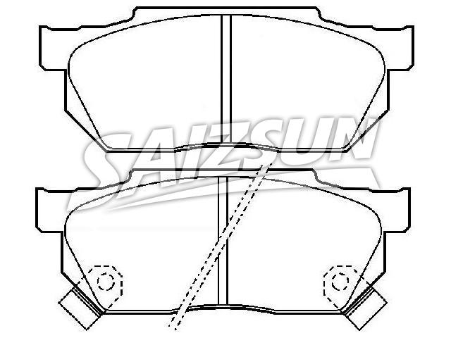 Bremsbelagsatz, Scheibenbremse Brake Pad Set:45022-SB0-505