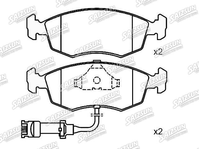 Bremsbelagsatz, Scheibenbremse Brake Pad Set:1 632 792