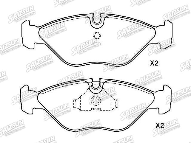 Bremsbelagsatz, Scheibenbremse Brake Pad Set:48 39 700
