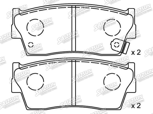 Bremsbelagsatz, Scheibenbremse Brake Pad Set:55200-60810