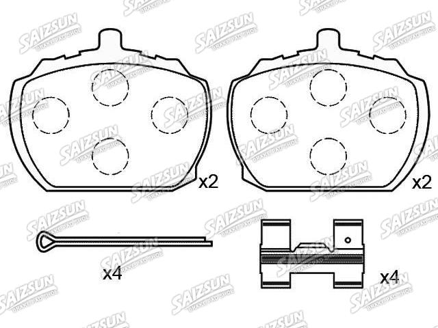 Bremsbelagsatz, Scheibenbremse Brake Pad Set:5 010 540