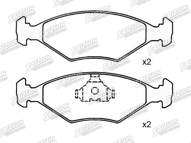 Bremsbelagsatz, Scheibenbremse Brake Pad Set:5882984