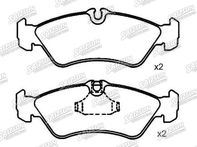 Bremsbelagsatz, Scheibenbremse Brake Pad Set:2D0 698 451