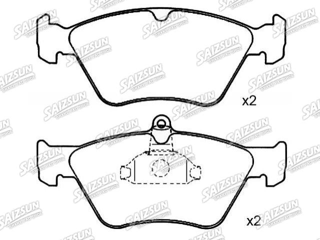 Bremsbelagsatz, Scheibenbremse Brake Pad Set:44 83 723