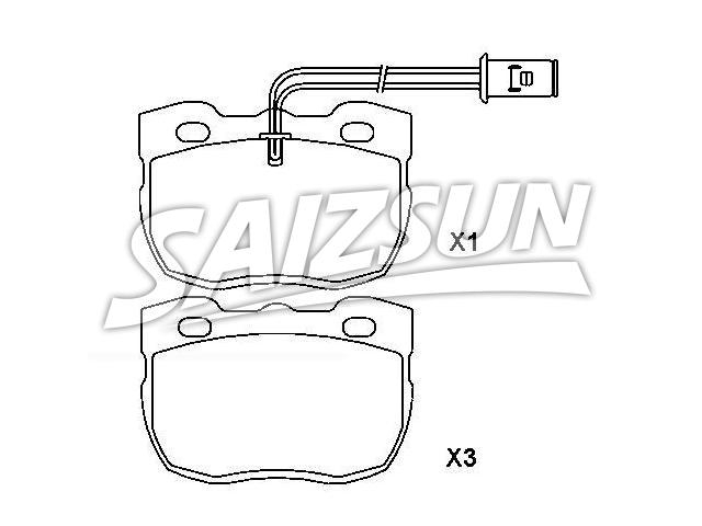 Bremsbelagsatz, Scheibenbremse Brake Pad Set:RTC6781