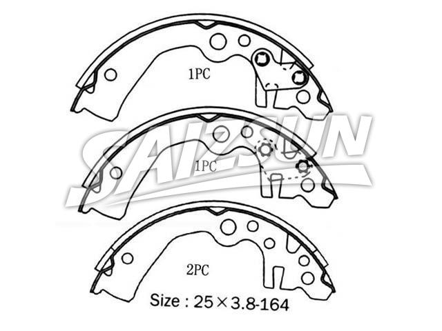 Bremsbackensatz Brake Shoe Set:NN2077