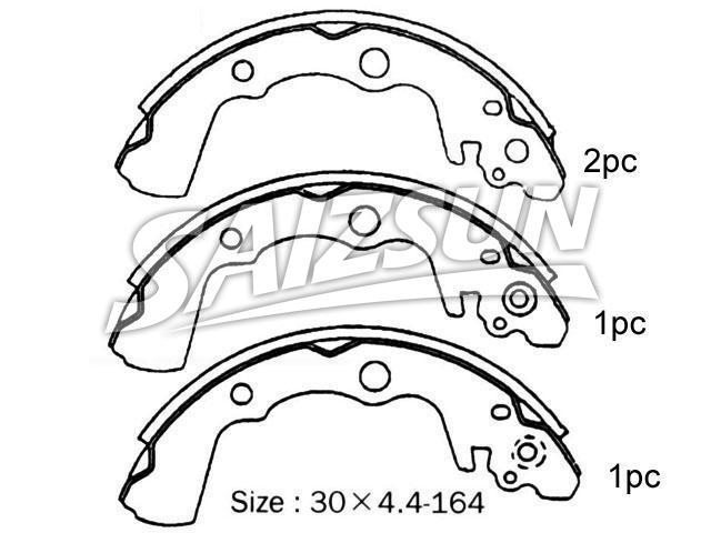 Bremsbackensatz Brake Shoe Set:7251-78041