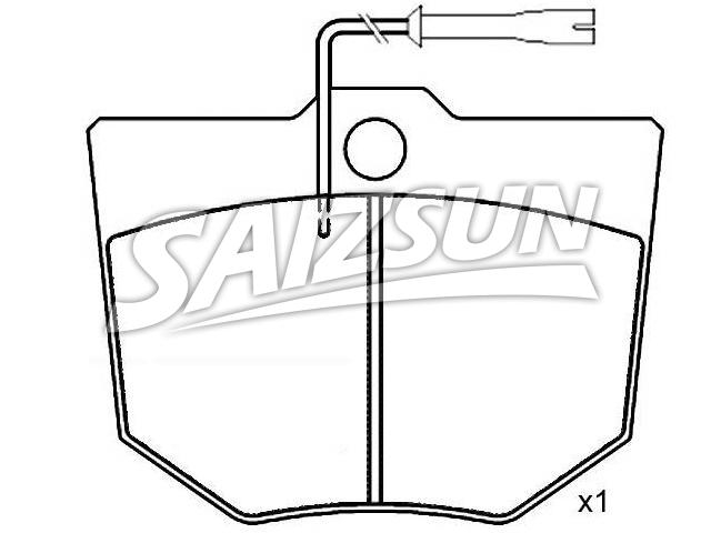 Bremsbelagsatz, Scheibenbremse Brake Pad Set:120404