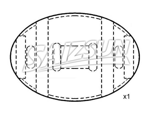 Bremsbelagsatz, Scheibenbremse Brake Pad Set:120906