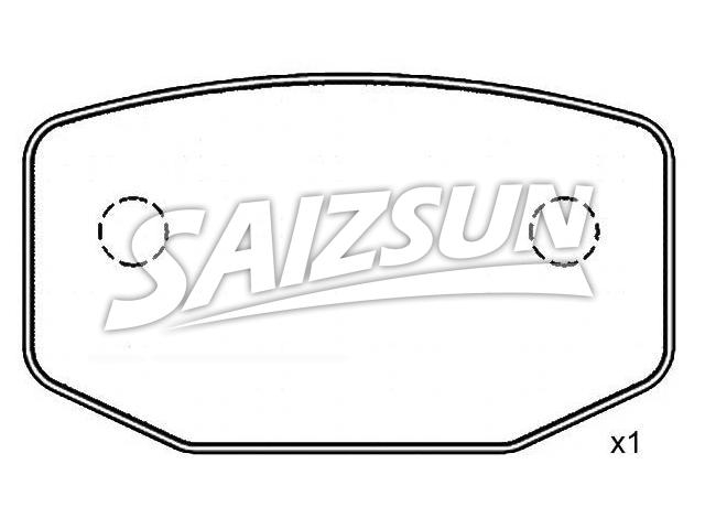 Bremsbelagsatz, Scheibenbremse Brake Pad Set:121030