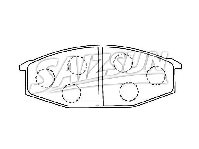 Bremsbelagsatz, Scheibenbremse Brake Pad Set:41060-91255