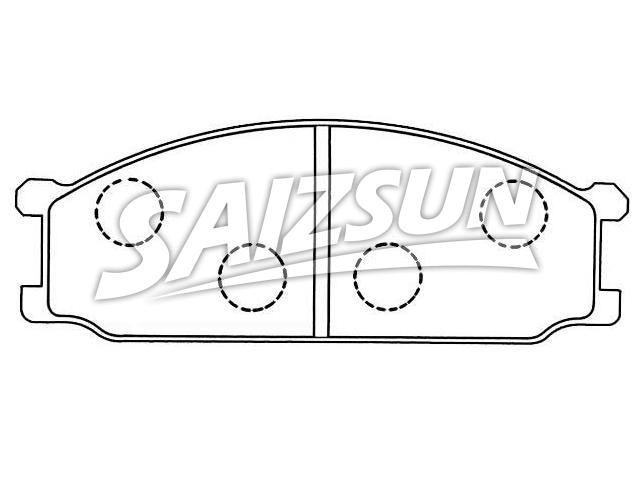 Bremsbelagsatz, Scheibenbremse Brake Pad Set:MB 150 804