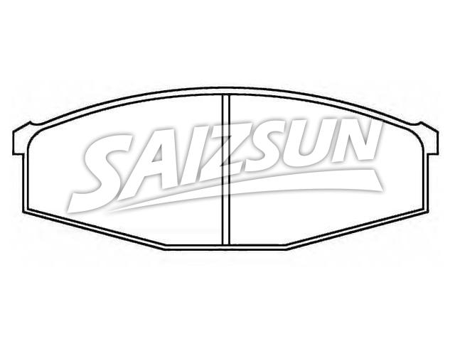 Bremsbelagsatz, Scheibenbremse Brake Pad Set:41060-C7125
