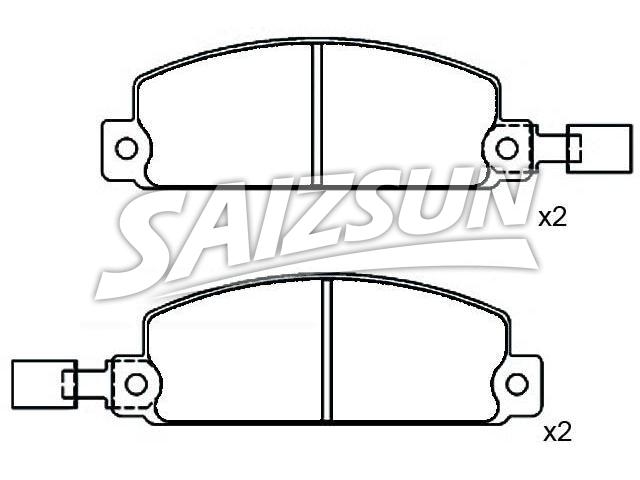 Bremsbelagsatz, Scheibenbremse Brake Pad Set:140389