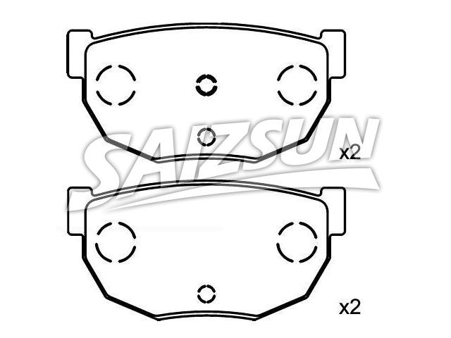 Bremsbelagsatz, Scheibenbremse Brake Pad Set:44060-01P91