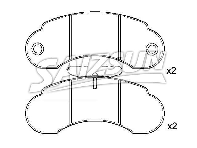 Bremsbelagsatz, Scheibenbremse Brake Pad Set:631 420 03 20