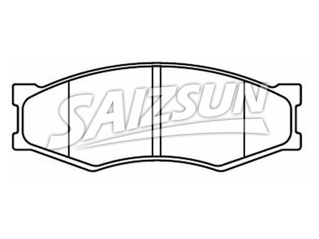 Bremsbelagsatz, Scheibenbremse Brake Pad Set:41060-09W25