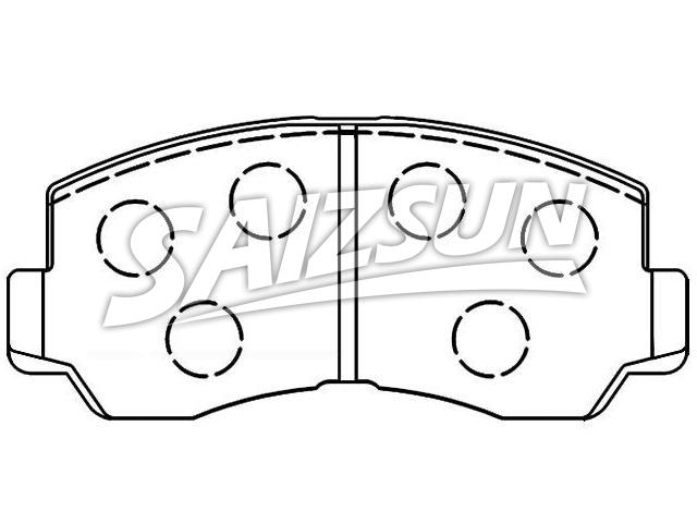 Bremsbelagsatz, Scheibenbremse Brake Pad Set:MB 193 295