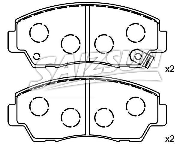 Bremsbelagsatz, Scheibenbremse Brake Pad Set:UB39-49-280