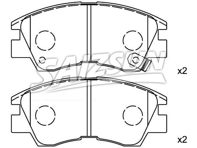 Bremsbelagsatz, Scheibenbremse Brake Pad Set:MB 500 812