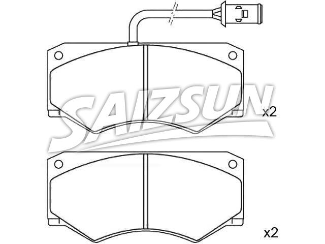 Bremsbelagsatz, Scheibenbremse Brake Pad Set:190 6040