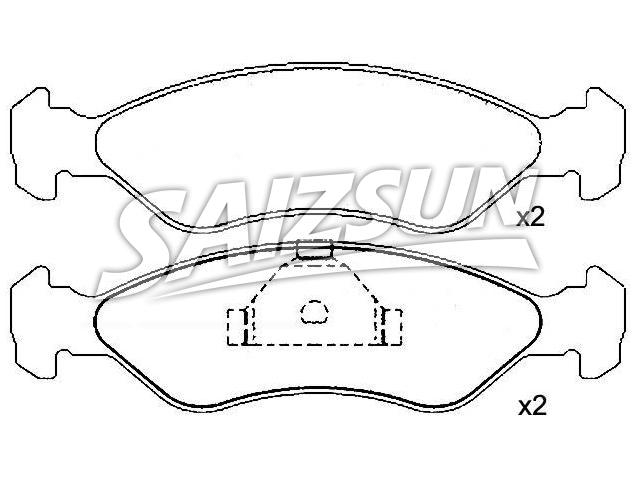 Bremsbelagsatz, Scheibenbremse Brake Pad Set:55200-84500