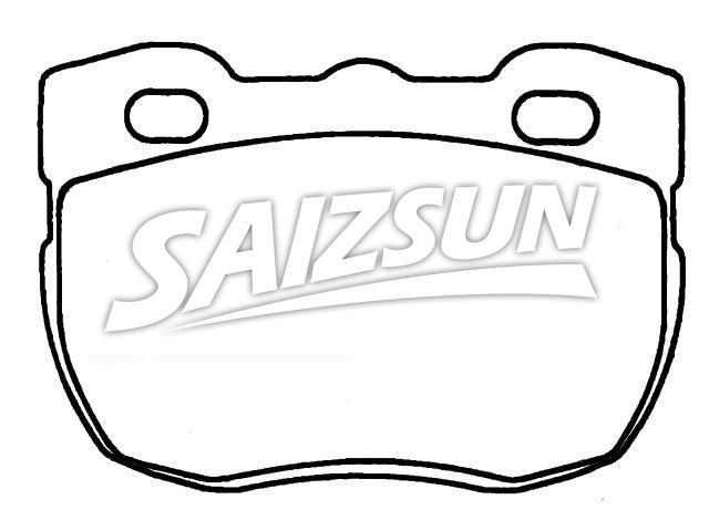Bremsbelagsatz, Scheibenbremse Brake Pad Set:RTC-5760