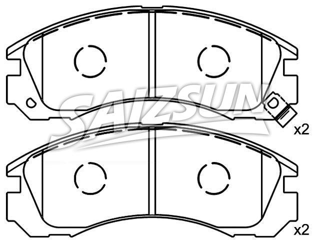 Bremsbelagsatz, Scheibenbremse Brake Pad Set:MB 857 837