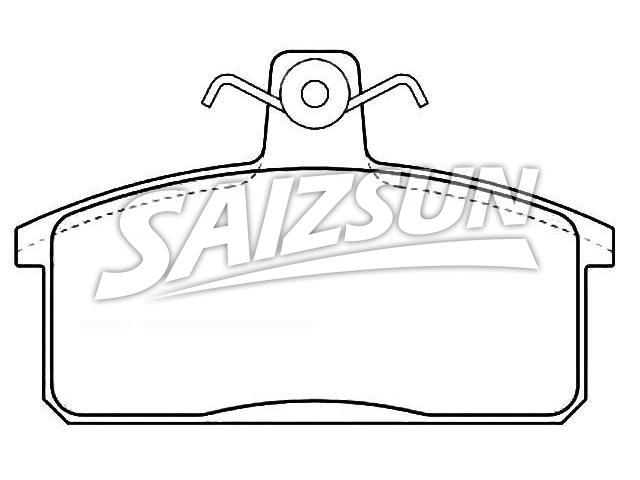 Bremsbelagsatz, Scheibenbremse Brake Pad Set:00000-A00154