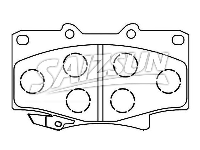 Bremsbelagsatz, Scheibenbremse Brake Pad Set:04465-60020