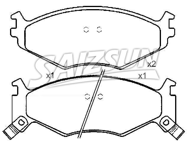 Bremsbelagsatz, Scheibenbremse Brake Pad Set:4 423 711 5