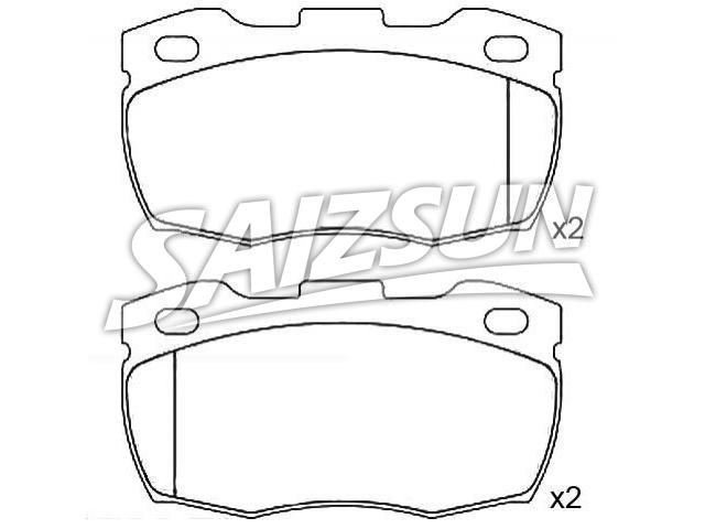 Bremsbelagsatz, Scheibenbremse Brake Pad Set:STC-1275