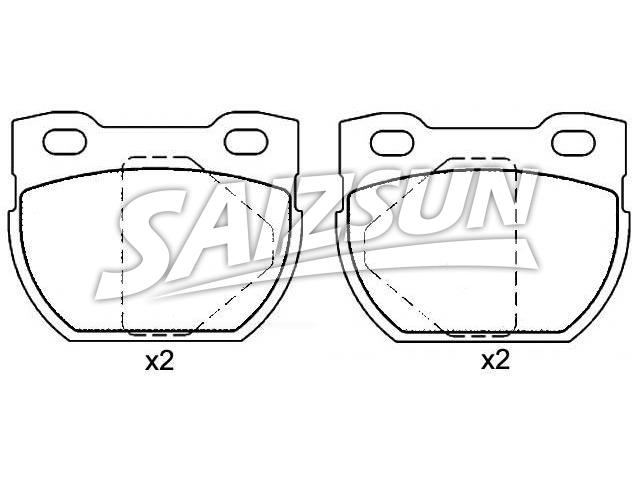 Bremsbelagsatz, Scheibenbremse Brake Pad Set:SFP000280