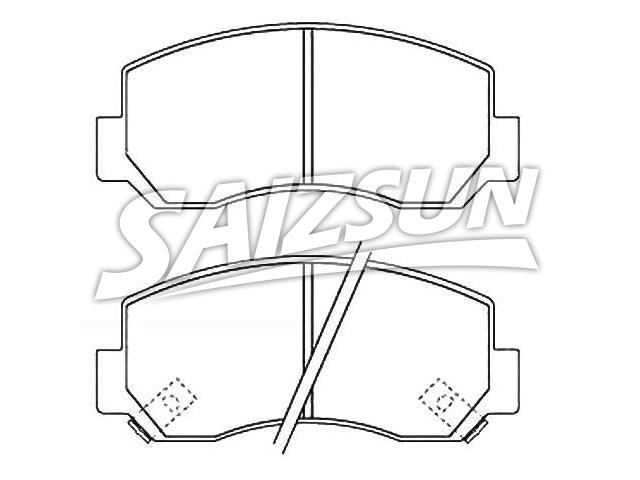 Bremsbelagsatz, Scheibenbremse Brake Pad Set:KJ-0133982