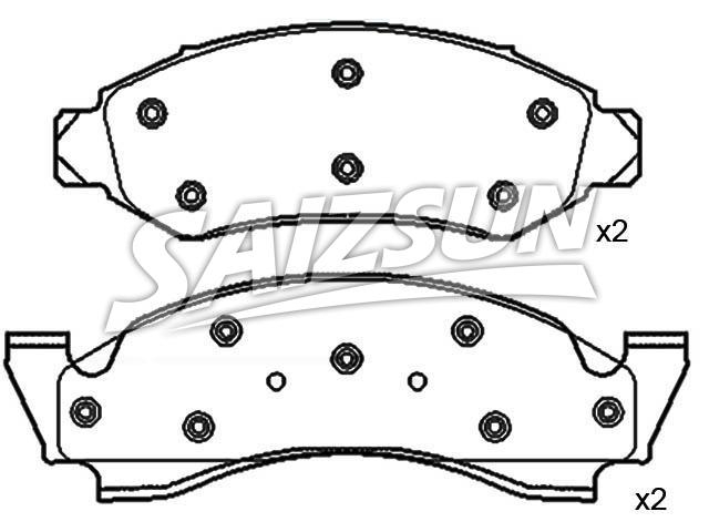 Bremsbelagsatz, Scheibenbremse Brake Pad Set:E0TZ-2001-B