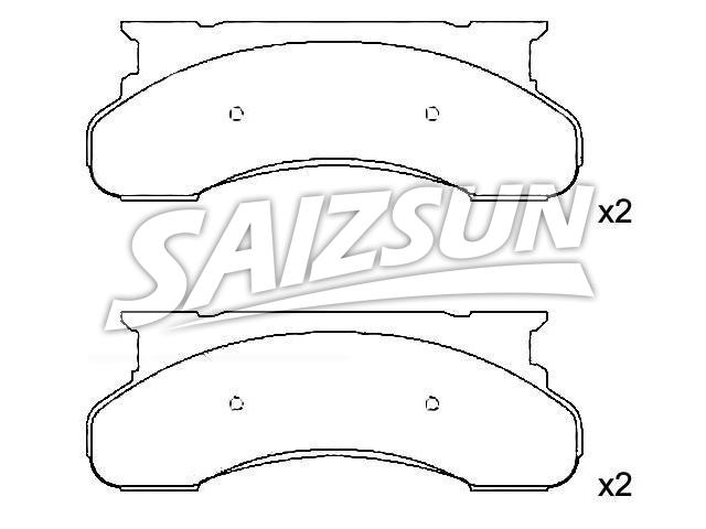 Bremsbelagsatz, Scheibenbremse Brake Pad Set:E9TZ-2001-B