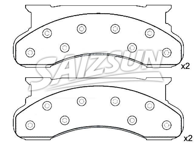 Bremsbelagsatz, Scheibenbremse Brake Pad Set:E4TZ-2001-B