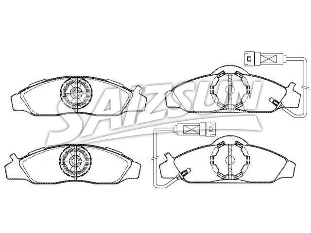 Bremsbelagsatz, Scheibenbremse Brake Pad Set:48130-05100